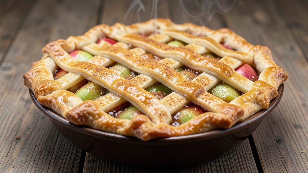 Regular Apple Pie Recipe: Spiced Apple Filling with Buttery Lattice Crust