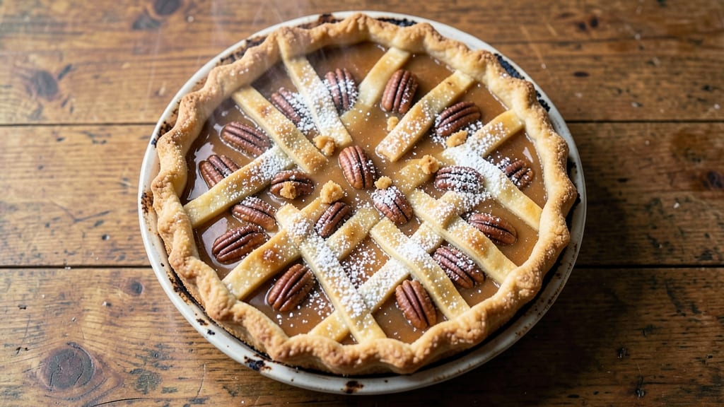 1915 Pecan Pie Recipe: Vintage Spice and Caramelized Nut Bliss