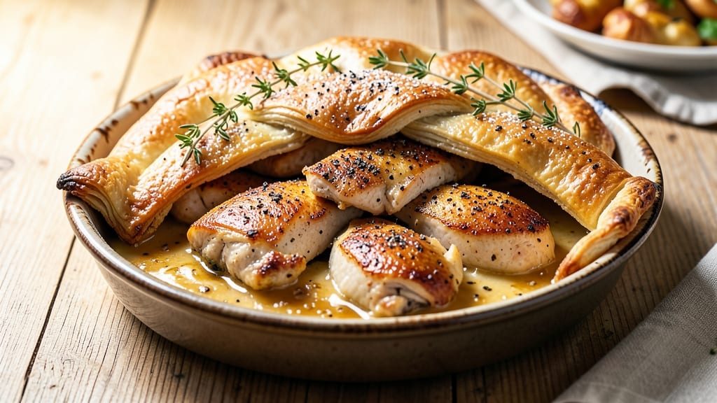 4-Ingredient Chicken Pie Recipe: One-Pan Comfort That Beats Homemade Gravy