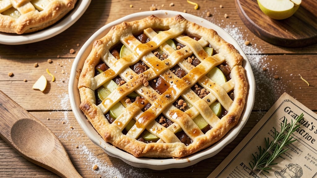 1950s Apple Pie Recipe: Homestyle Spice With Foil-Sealed Crust
