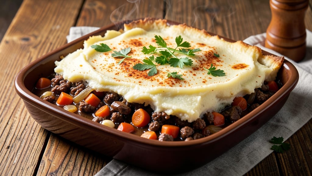 9x13 Shepherd's Pie Recipe: Fluffy Mashed Potato Lid and Savory Meat Filling Fusion
