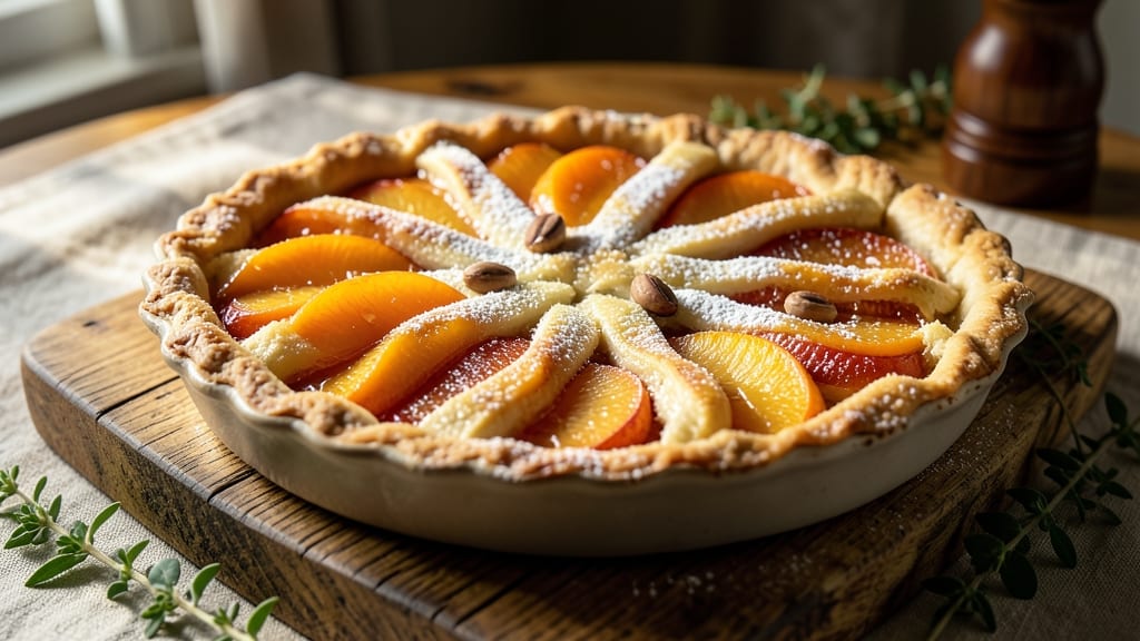 Amish Fresh Peach Pie Recipe: Rustic Lattice Crust With Juicy Summer Fruit