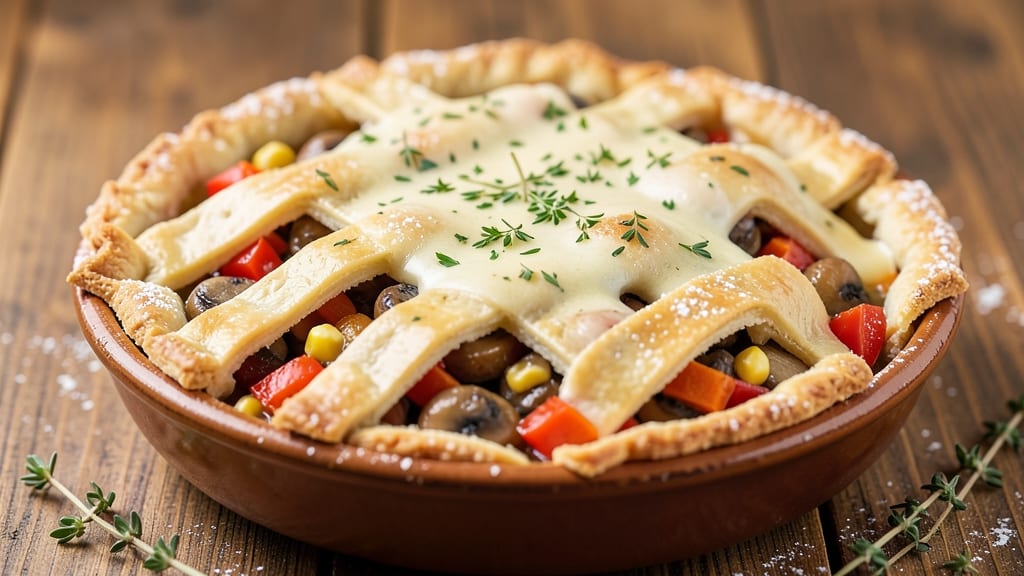 Amy's Vegetable Pot Pie Recipe: Flaky Crust Hugs Herbed Veggies in One Dish