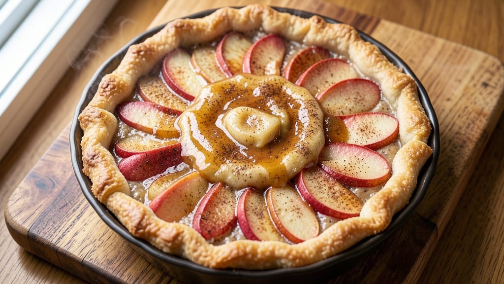 Sizzling Apple Pie Recipe: Caramelized Top Crust With Foil-Sealed Spice Lock
