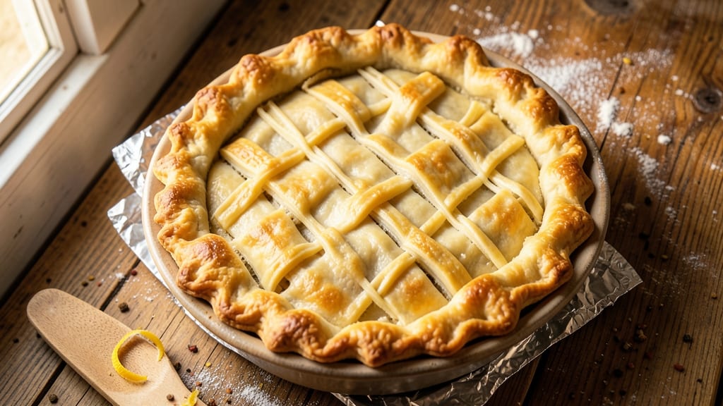 10-Inch Pie Crust Recipe Using Crisco: Foil-Sealed Secret to Never-Shrink Crusts