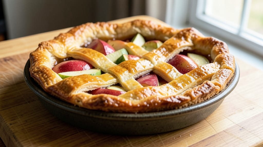 3 Apple Pie Recipe: Triple-Fruit Lattice Crunch in One Dish