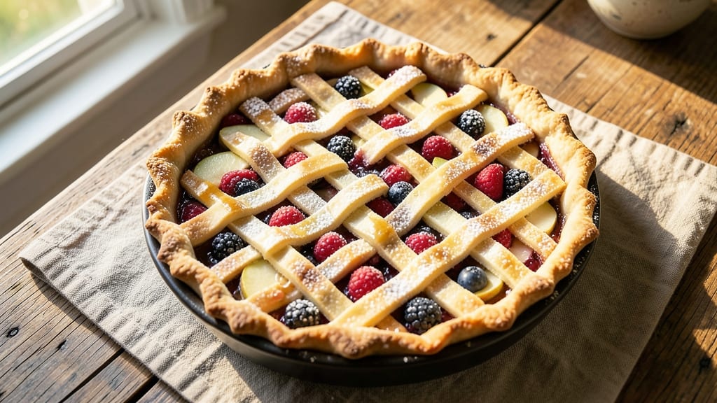 Apple Mountain Berry Pie Julian Recipe: Layered Fruit Crunch With Buttery Shatter