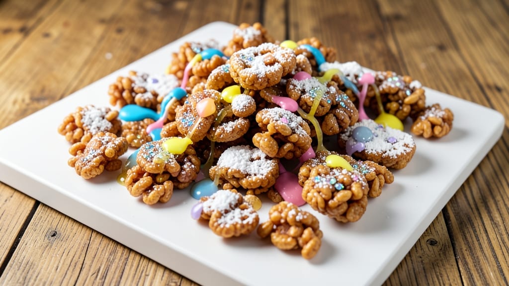Rice Krispie Cake Decorating Recipe: Edible Glitter Layers for Festive Magic