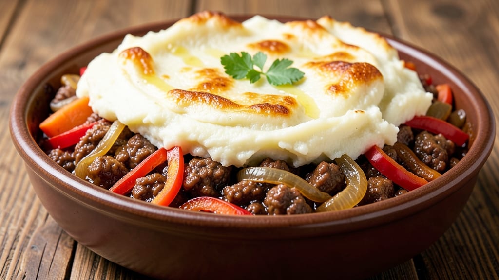 A1 Shepherd's Pie Recipe: Mashed Potato Crust Seals In Savory Gravy Heat