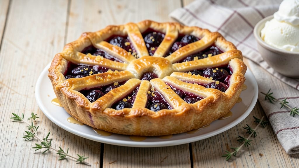 Alton Brown's Grape Pie Recipe: Layered Vanilla Bean and Tart Grape Filling