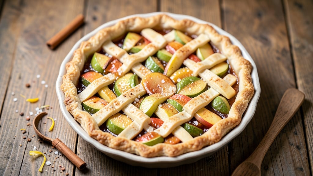 All Natural Apple Pie Recipe: Buttery Lattice Crust With Perfectly Spiced Filling