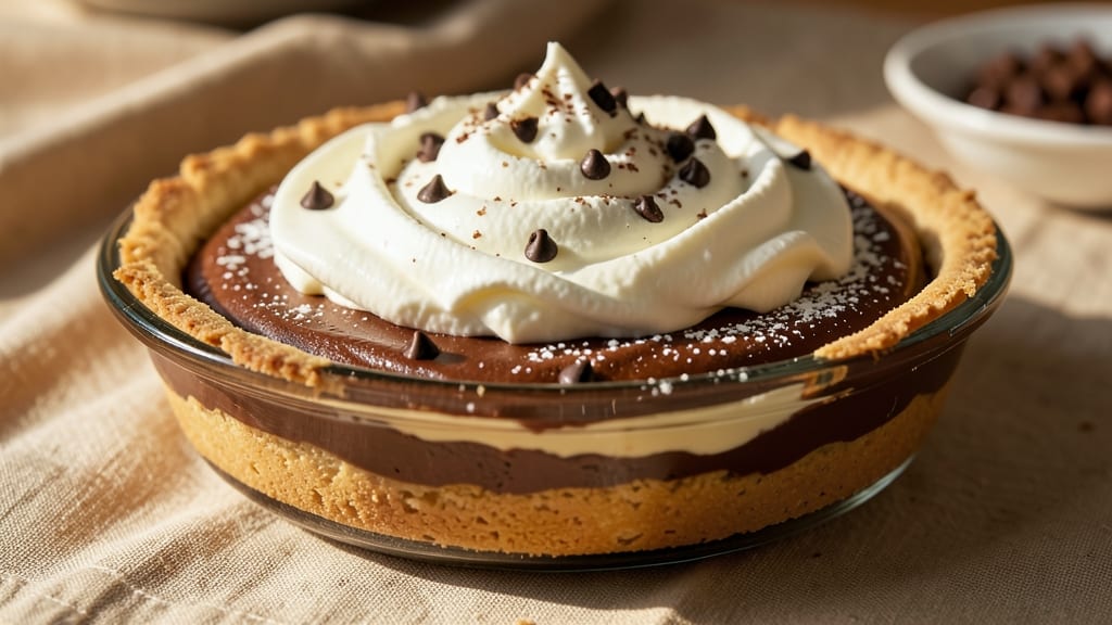 4 Layer Chocolate Pie Recipe: Velvety Fudge Meets Crunchy Cookie Topping