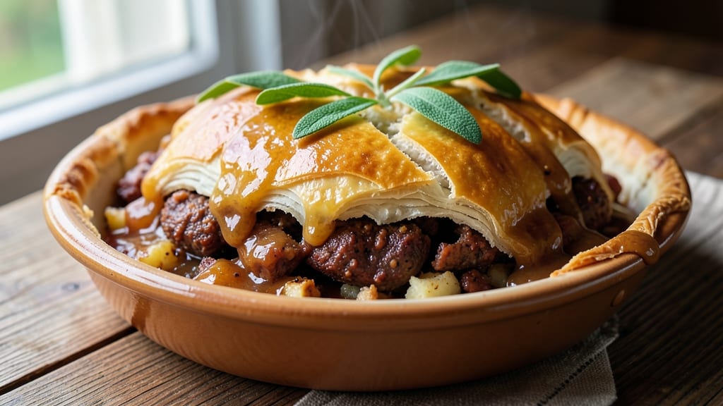 Pork Sausage Pie Recipe: Herb-Infused Gravy and Crusty Top Every Bite