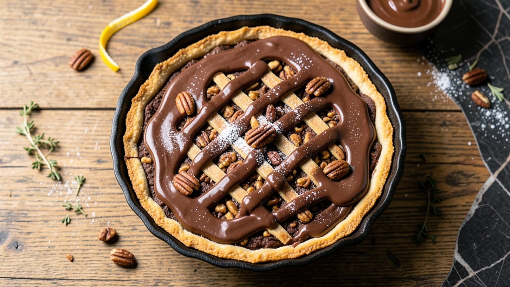 Amish Chocolate Pecan Pie Recipe: Deep-Dish Crunch With Gooey Vanilla Rivers