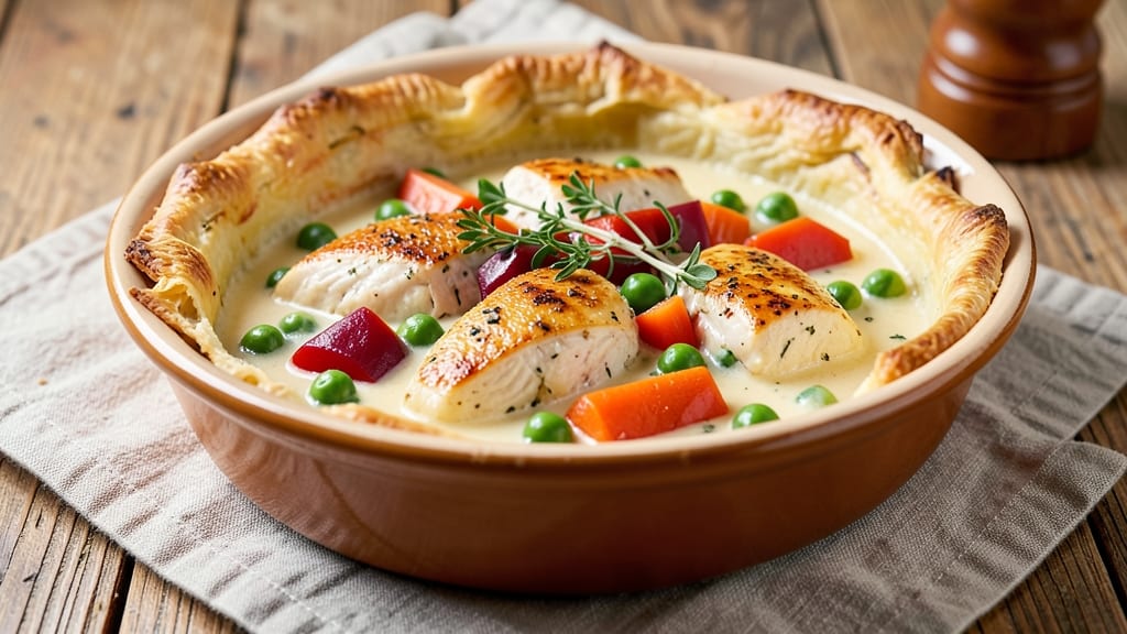 Quick And Easy Homemade Chicken Pot Pie Recipe: One-Pan Creamy Comfort in 45 Minutes