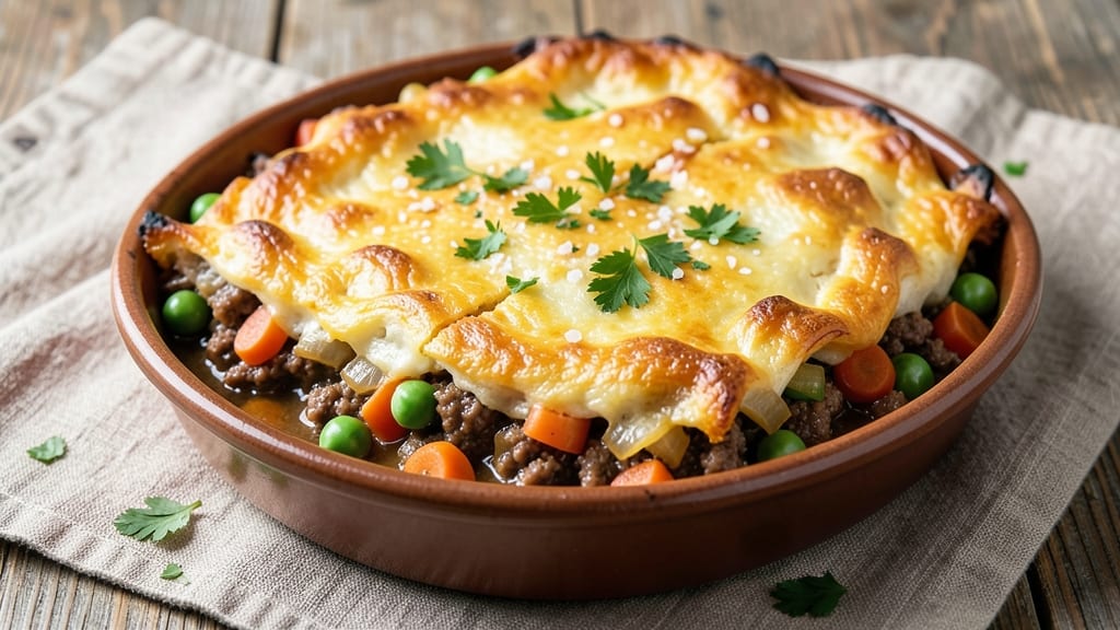 Shepherd's Pie With Sweet Potato Topping Recipe: Savory Filling Buried Under Silky Mashed Sweetness