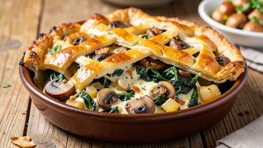 Spinach Pot Pie Recipe: Flaky Crust Hugs Savory Veggie Filling