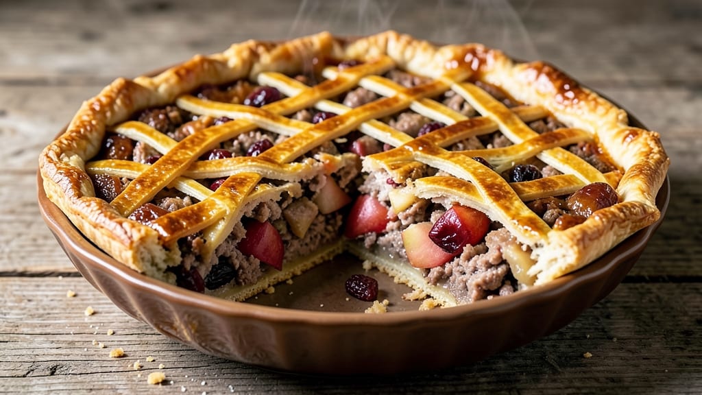 Pork Mincemeat Pie Recipe: Spiced Meat and Fruit Filling in Flaky Crust