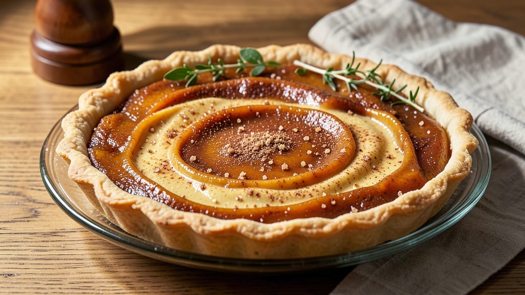 Say McIntosh Sweet Potato Pie Recipe: Spiced Vanilla Swirls With Foil-Sealed Crust