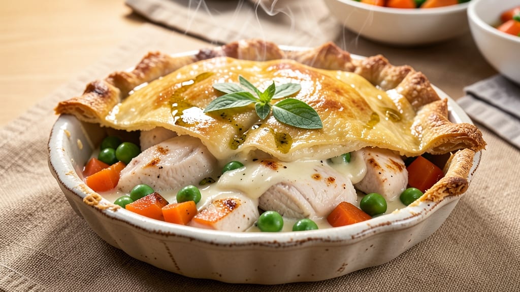 Skinny Chicken Pot Pie Recipe: Lightened-Up Comfort With Foil-Sealed Crust