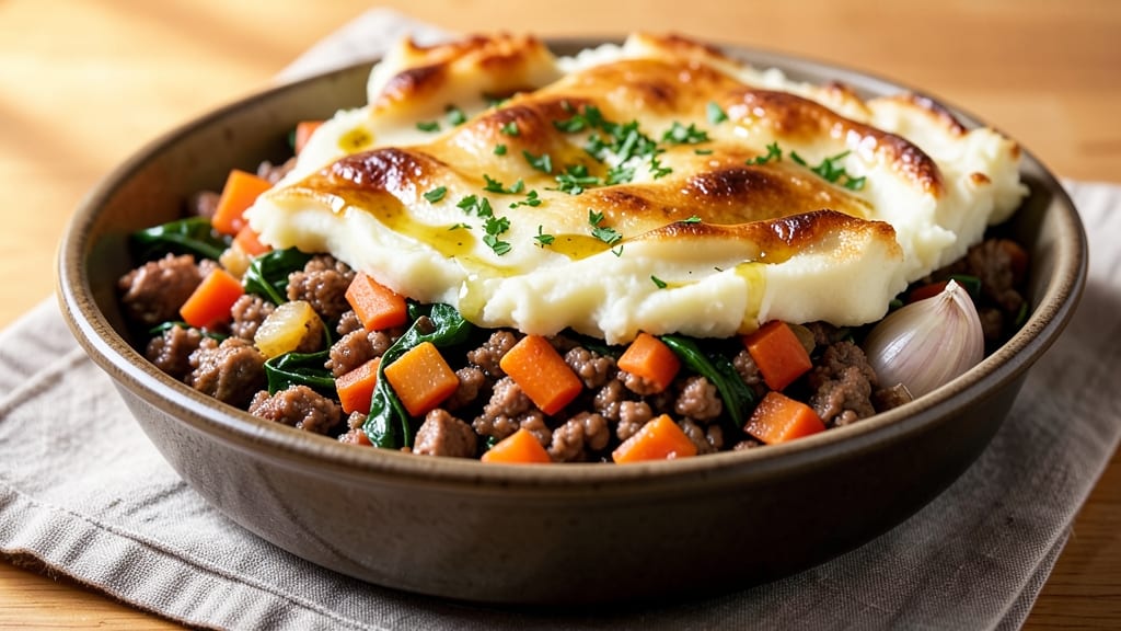 Anti-Inflammatory Shepherd's Pie Recipe: Turmeric-Ginger Mashed Potato Topping