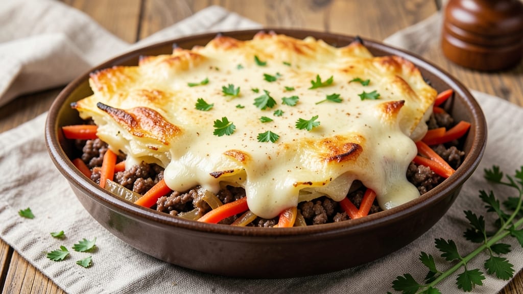 Always Hungry Shepherd's Pie Recipe: Fluffy Mashed Potato Topping With Meaty Layers