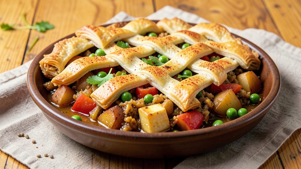 Samosa Pot Pie Recipe: Crispy Pastry Hugs Spiced Filling Magic