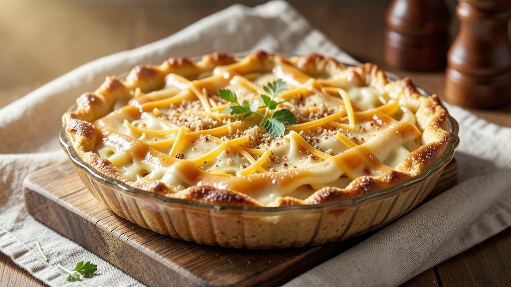 Old Chicago Spaghetti Pie Recipe: No-Bake Vanilla Swirls and Buttery Crust Layers
