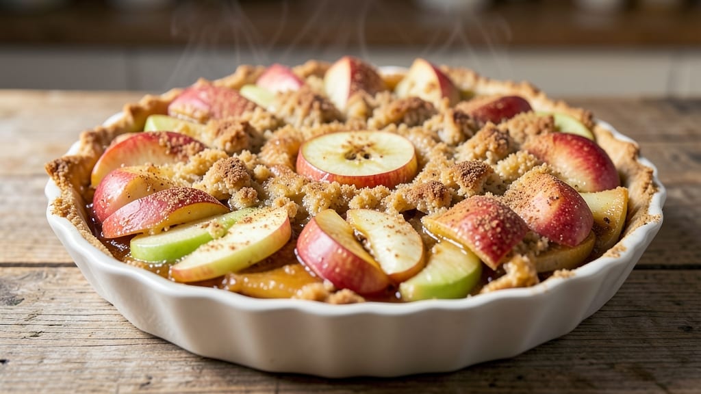 Russian Apple Pie Sharlotka Recipe: Spiced Fruit and Crunchy Top Foil-Sealed Magic