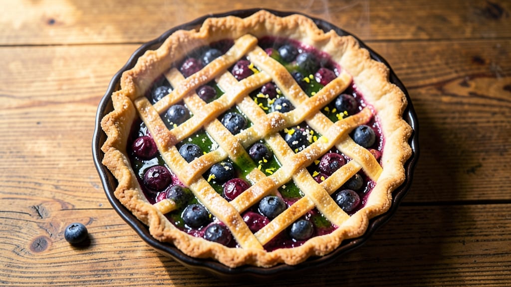 5 Star Blueberry Pie Recipe: Deep Dish Bursting With Juicy Berries