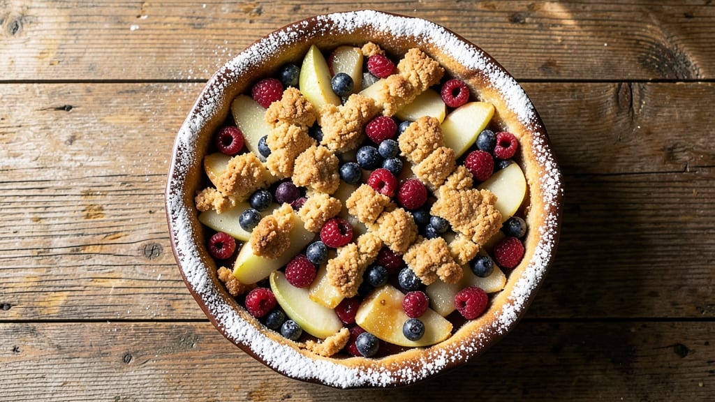 Apple Berry Crumble Pie Recipe: Double-Fruit Layers With Caramelized Top