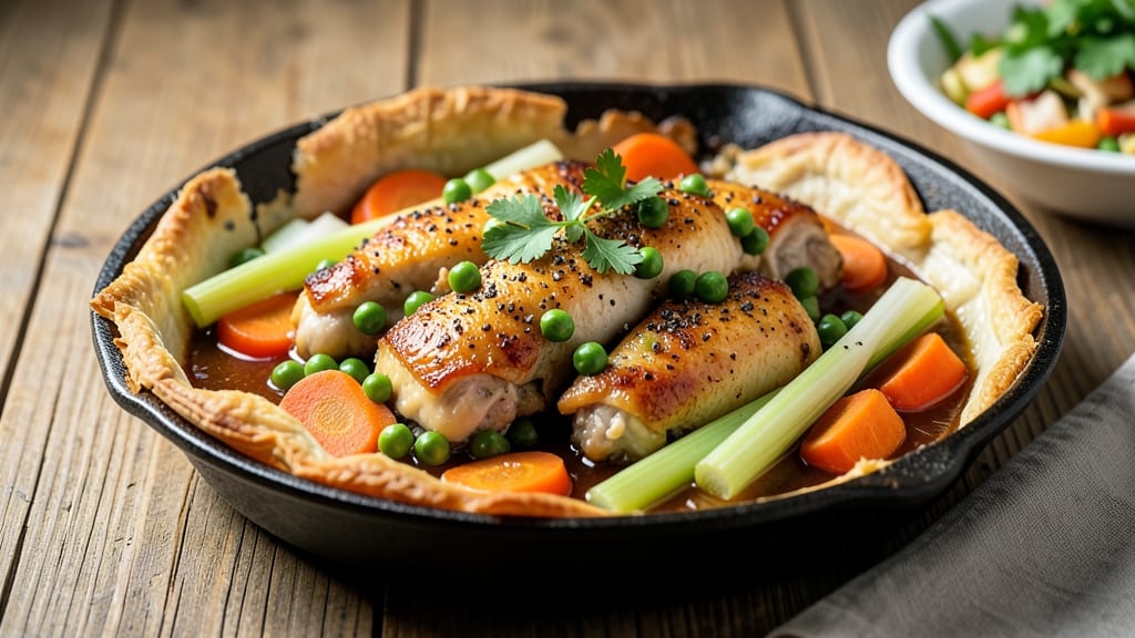 Pot Pie Bake Recipe: Savory Gravy and Flaky Crust in One Dish