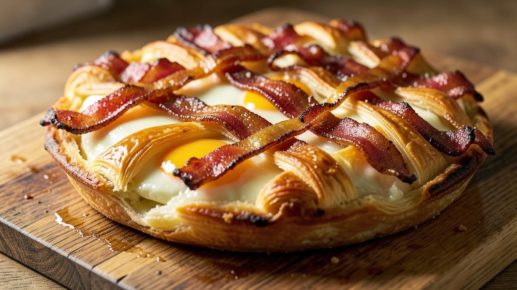 Bacon Egg Pie Recipe Puff Pastry: Flaky Crust Hugs Savory Fillings