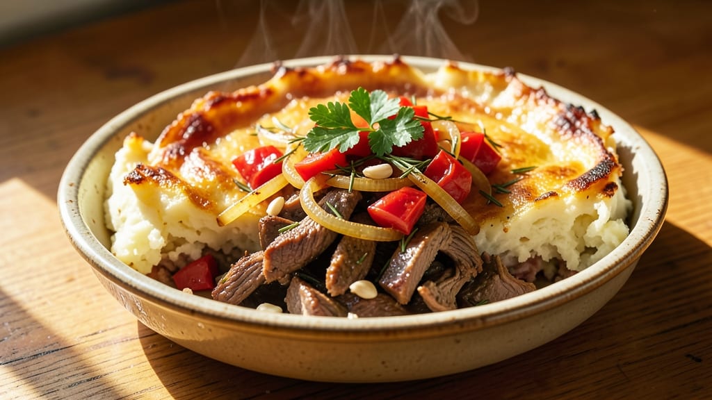 Shepherd's Pie Recipe Using Leftover Roast Lamb: Savory Gravy and Flaky Topping Harmony