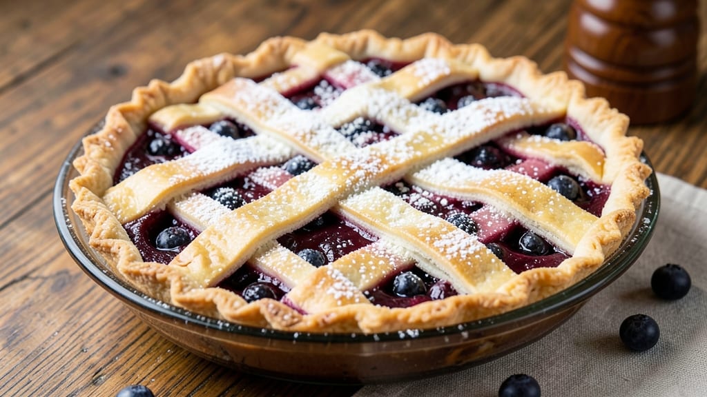 American Blueberry Pie Recipe: Bursting Fruit and Flaky Crust in One Dish