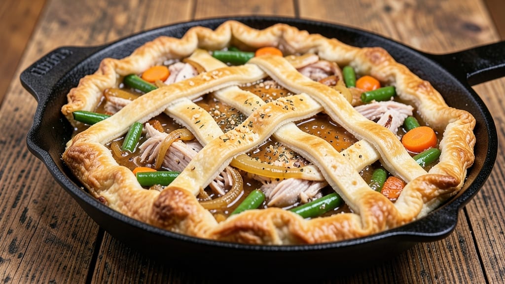 Pillsbury Pie Crust Turkey Pot Pie Recipe: One-Skillet Meal with Golden Crust and Savory Gravy