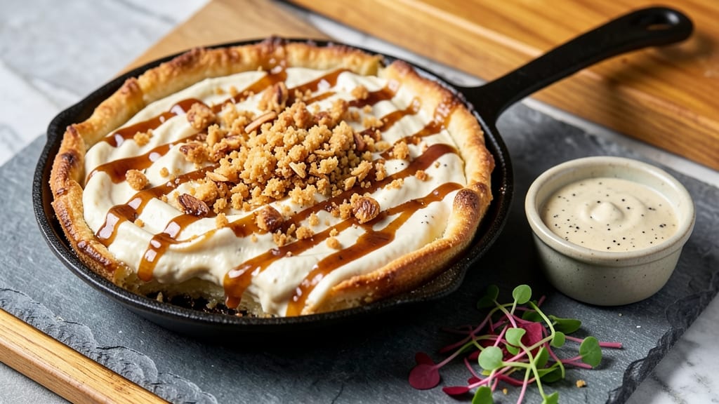Sizzle Pie Vegan Ranch Recipe: Crunchy Caramel Clusters Over Cool Creamy Base