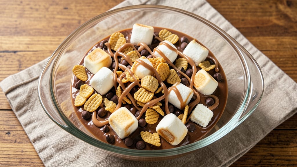 Rice Krispie Rocky Road Recipe: Crunchy Clusters and Melty Chocolate Rivers