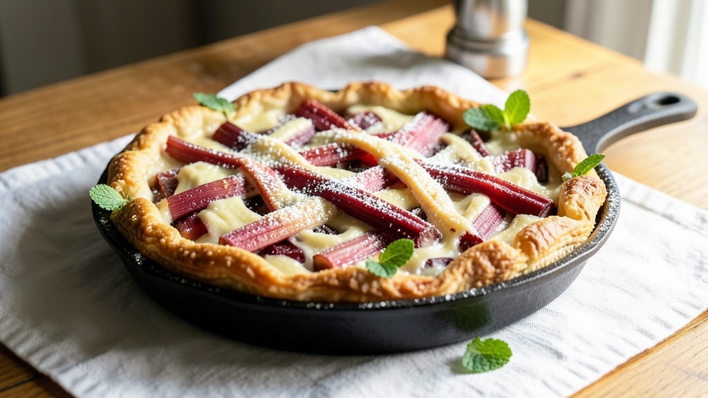 Rhubarb Custard Pie Recipe Joy Of Cooking: Tart-Sweet Balance With Foil-Sealed Crust Brilliance