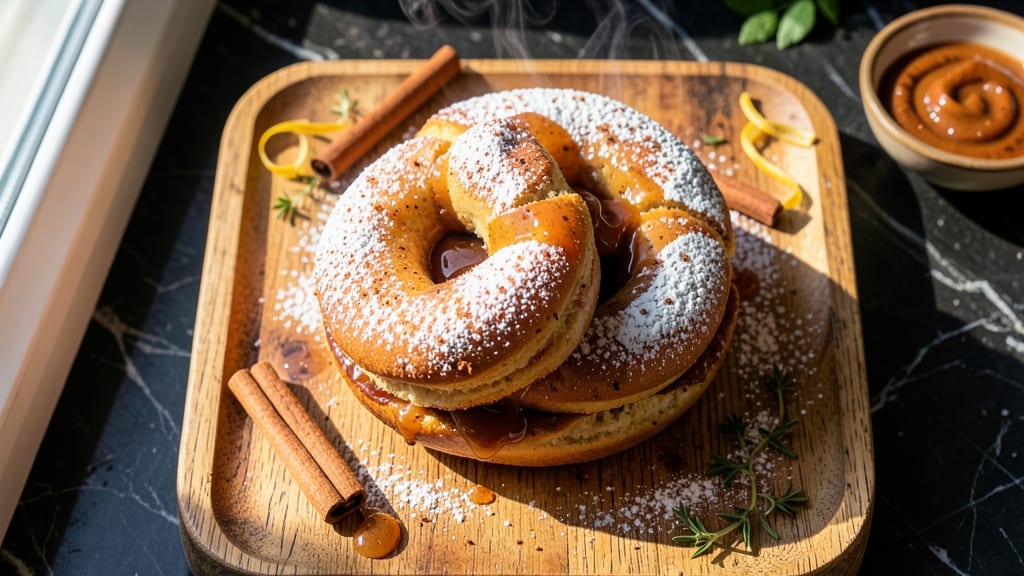 Apple Cider Donut Whoopie Pies Recipe: Spiced Apple Filling Sandwiched Between Cakey Layers