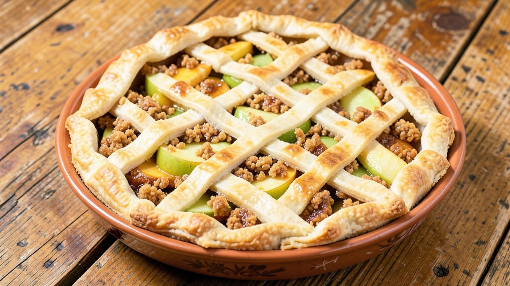 Apple Crumb Pie Recipe Pioneer Woman: Spiced Apple Filling with Foil-Sealed Crust Brilliance