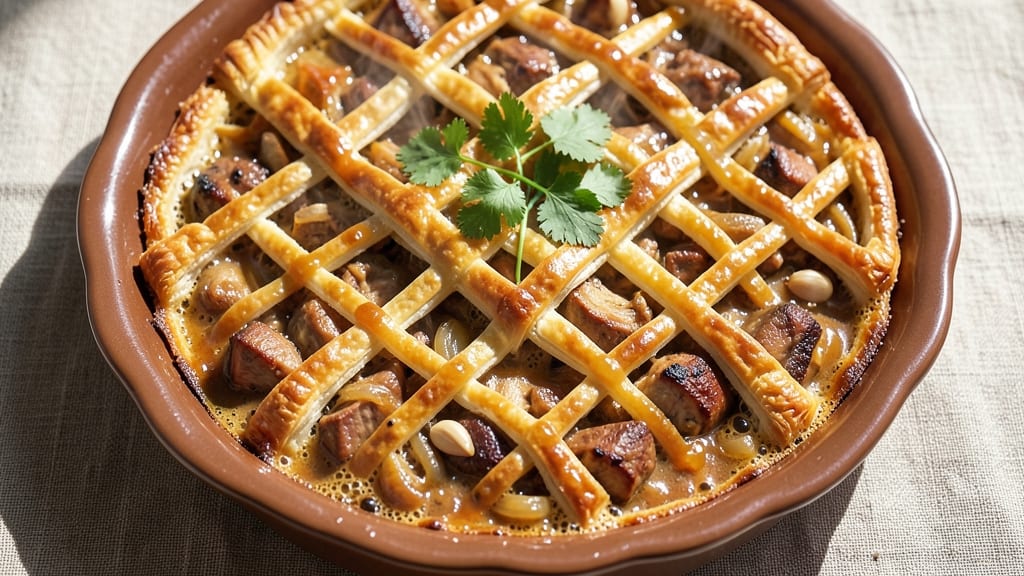 Chicken Curry Pie Recipe With Puff Pastry: Spiced Filling and Golden Crust Harmony