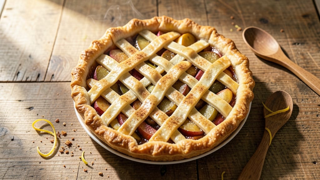 9.5-Inch Apple Pie Recipe: Classic Crust, Spiced Filling, Foil-Sealed Perfection