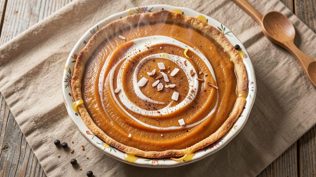 Raw Sweet Potato Pie Recipe: Spiced Velvety Filling With Foil-Sealed Crust
