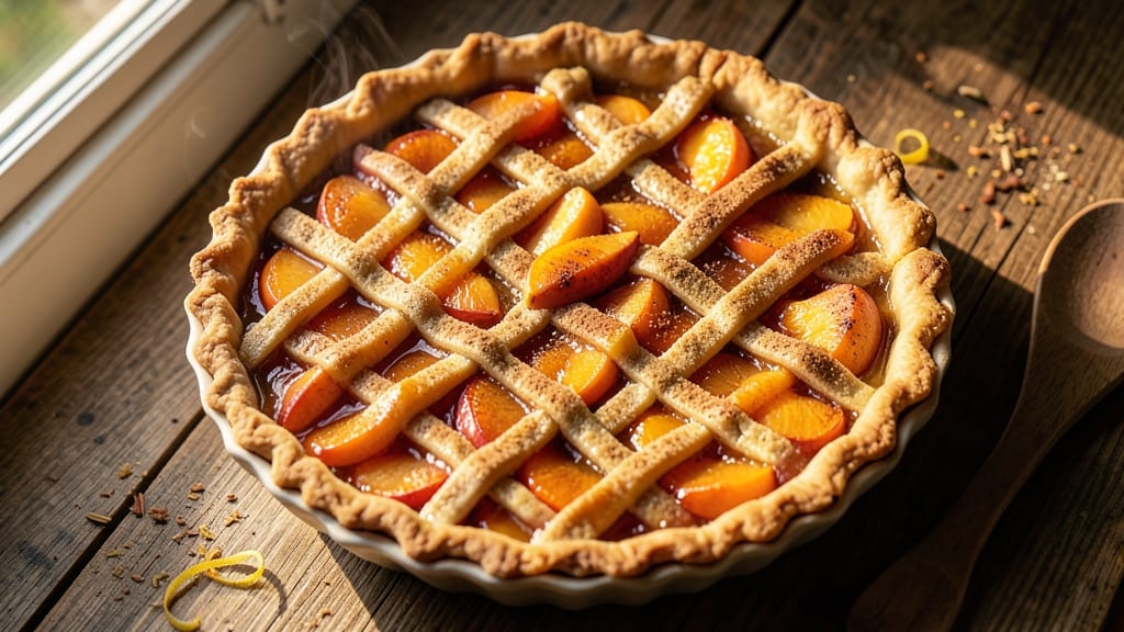 10-Inch Peach Pie Recipe: Summer Sunlight in Every Bite