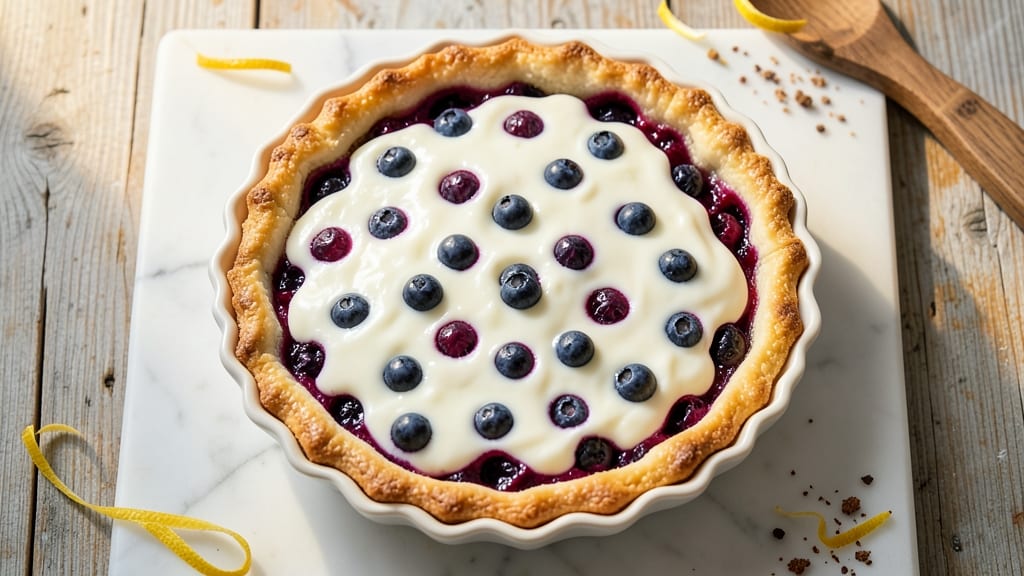 Marie Callender's Blueberry Sour Cream Pie Recipe: Bursting Berries and Velvety Cream Layers