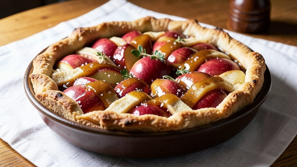 4 And 20 Blackbirds Salted Caramel Apple Pie Recipe: Salted Caramel Swirls With Flaky Lattice Crust