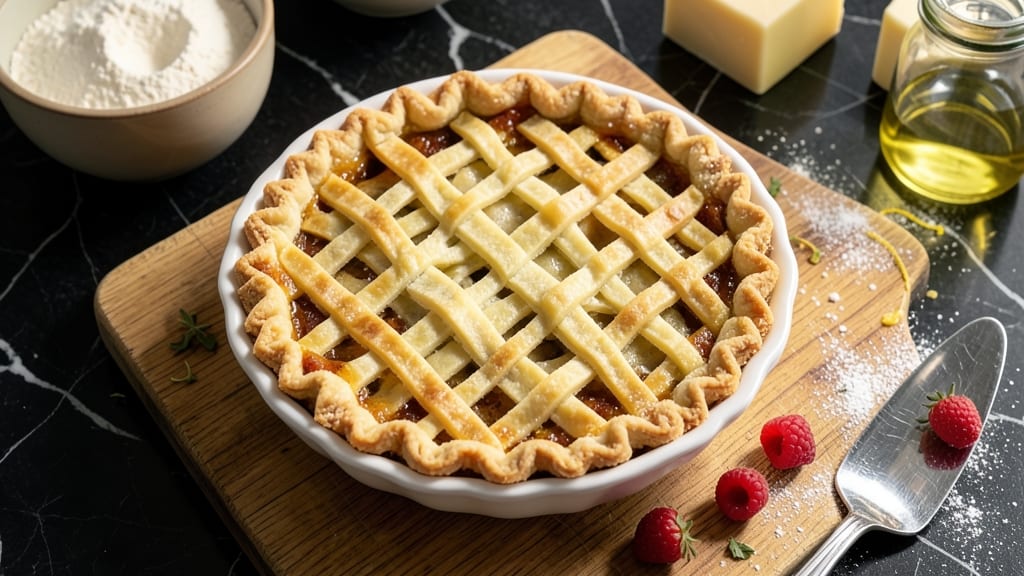 12-Inch Double Pie Crust Recipe: Foil-Sealed Secret to Never-Shrink Layers