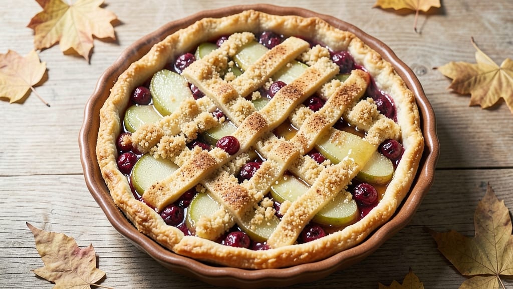 Apple Cranberry Crumb Pie Recipe: Warm Spice and Buttery Streusel Magic
