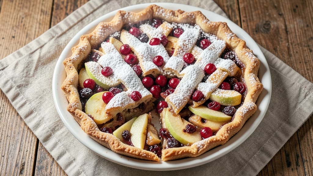 Apple Cranberry Slab Pie Recipe: Golden Crust, Tart-Sweet Filling in One Pan